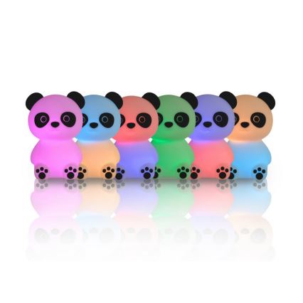 MegaLight - LED RGB Himmennettävä ladattava lasten kosketus lamppu PADDY PANDA LED/5V