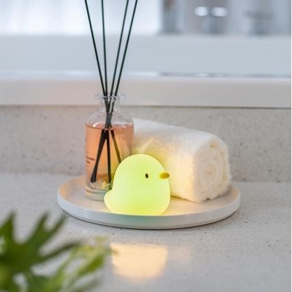 MegaLight - LED RGB Ladattava lasten kosketus kylpyamme lamppu SWIMMY DUCK LED/5V IP67