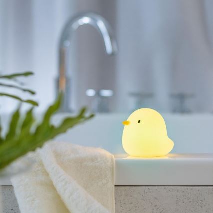 MegaLight - LED RGB Ladattava lasten kosketus kylpyamme lamppu SWIMMY DUCK LED/5V IP67