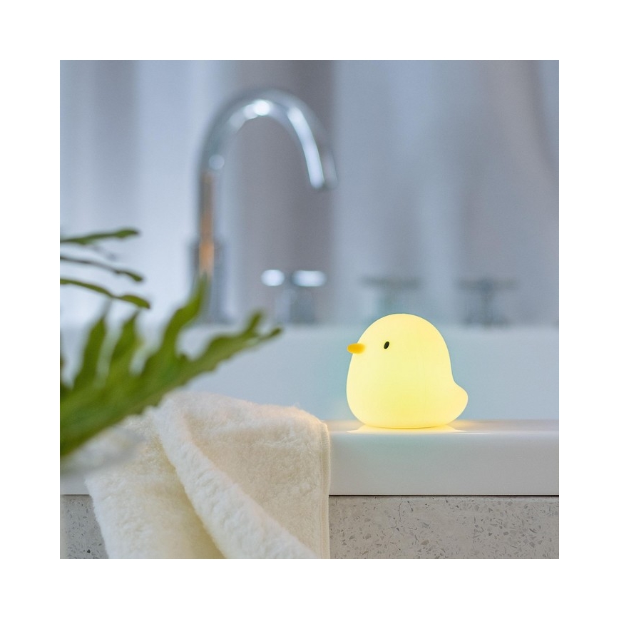 MegaLight - LED RGB Ladattava lasten kosketus kylpyamme lamppu SWIMMY DUCK LED/5V IP67