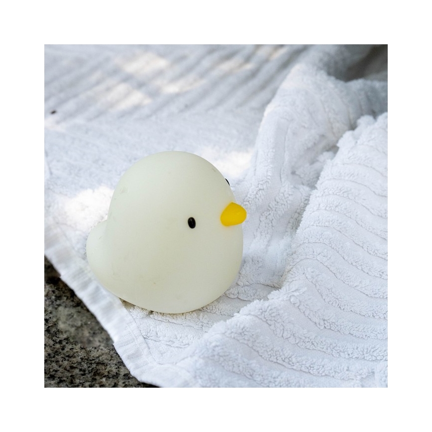 MegaLight - LED RGB Ladattava lasten kosketus kylpyamme lamppu SWIMMY DUCK LED/5V IP67