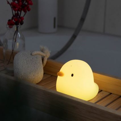 MegaLight - LED RGB Ladattava lasten kosketus kylpyamme lamppu SWIMMY DUCK LED/5V IP67