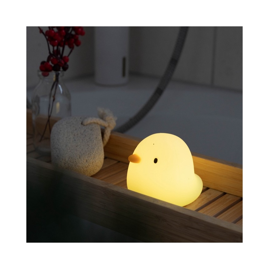 MegaLight - LED RGB Ladattava lasten kosketus kylpyamme lamppu SWIMMY DUCK LED/5V IP67