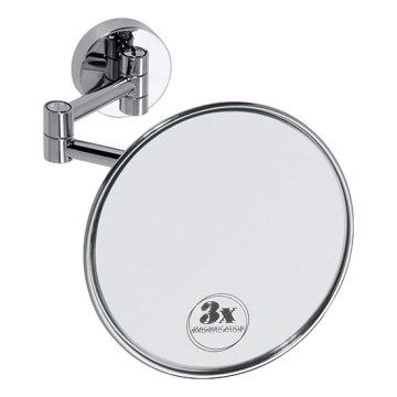 Meikkipeili 14x14 cm hopea