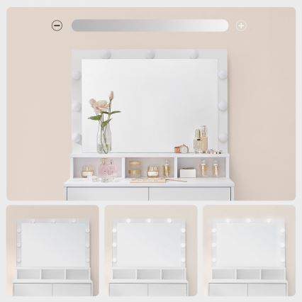 Meikkipöytä HATOR, valkoinen