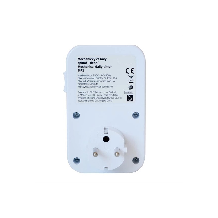 Mekaaninen ajastinkytkin päivä 16A/230V