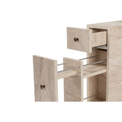 MELODY-kylpyhuonekaappi, beige marmorikuvio