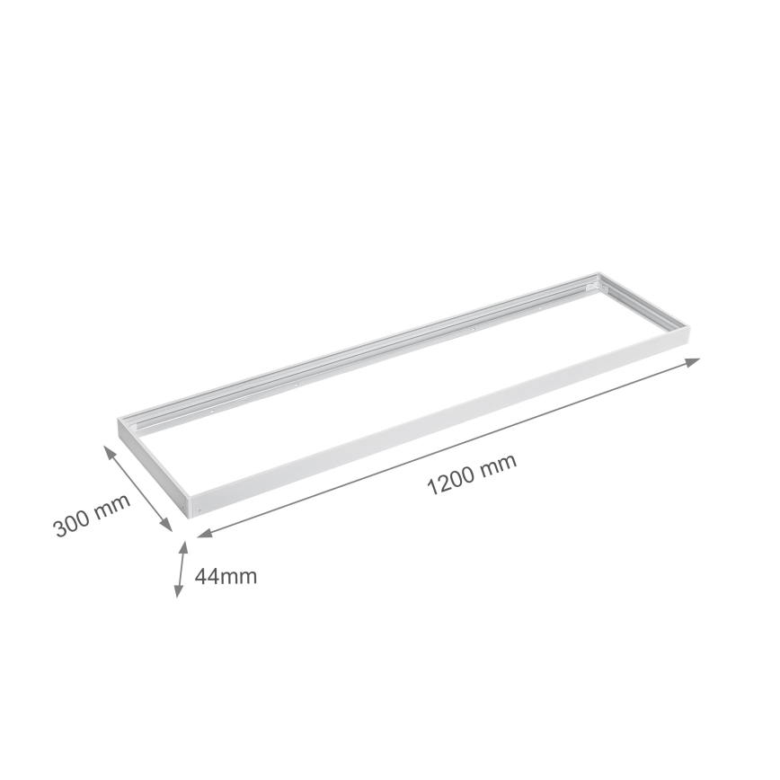 Metallikehys LED-paneelien asennukseen 1200x300 mm valkoinen