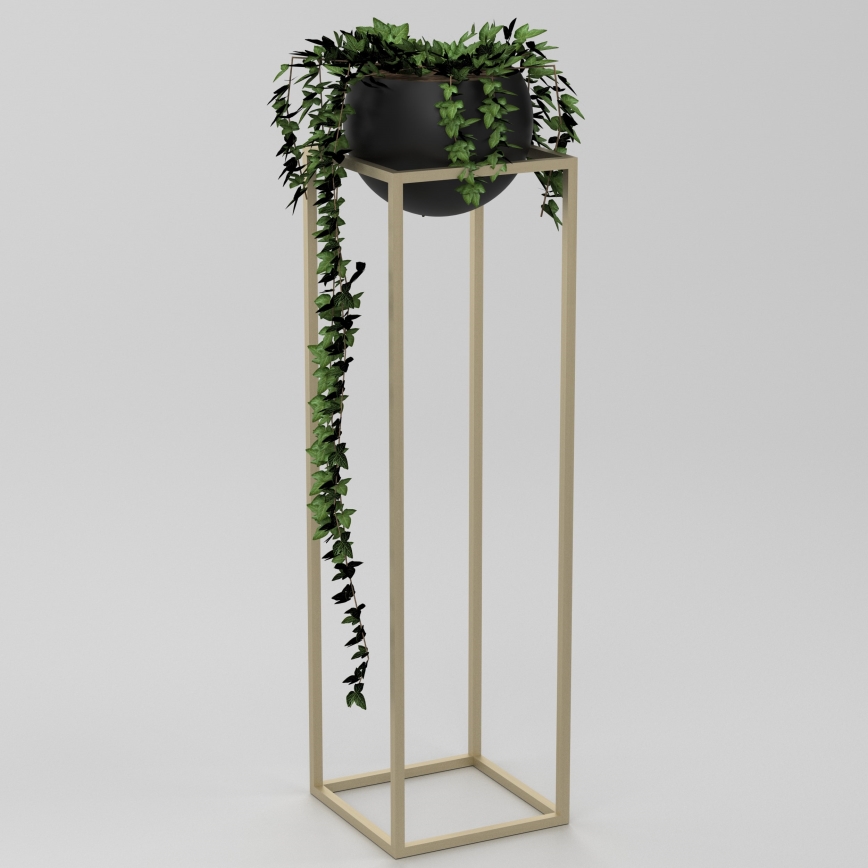 Metallinen kukkaruukku 111,3x29 cm kulta