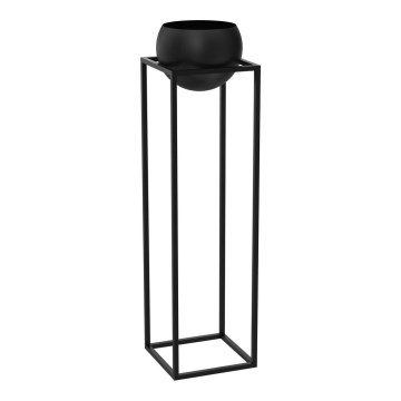 Metallinen kukkaruukku 111,3x29 cm musta