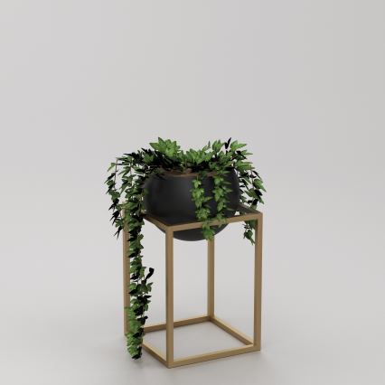 Metallinen kukkaruukku 51,3x29 cm kulta