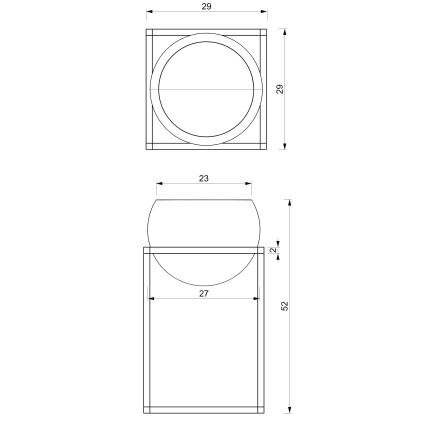 Metallinen kukkaruukku 51,3x29 cm musta