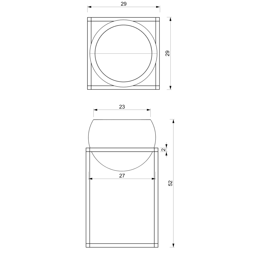 Metallinen kukkaruukku 51,3x29 cm musta/kultainen