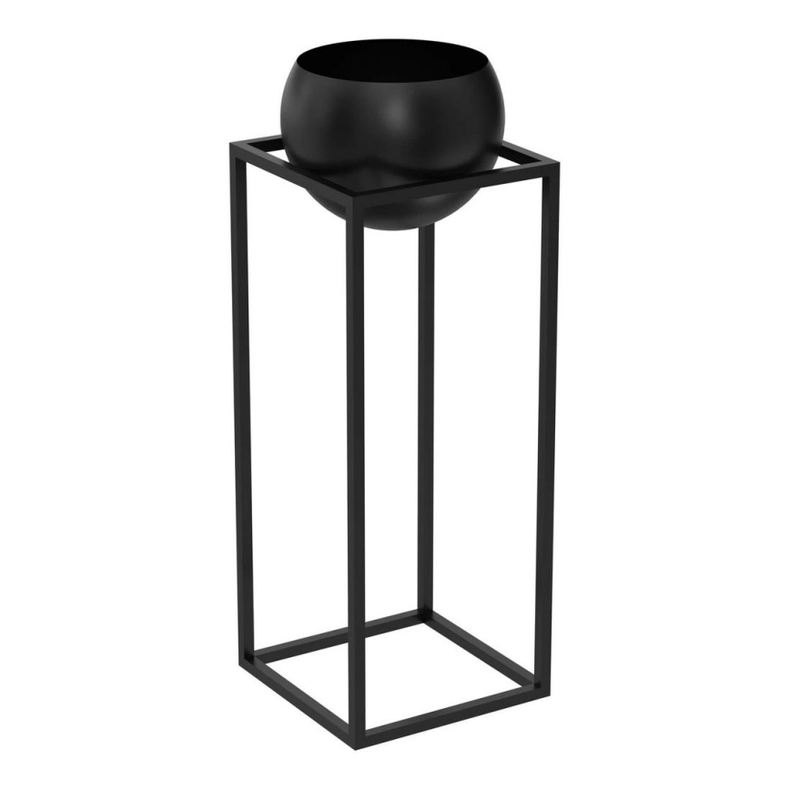 Metallinen kukkaruukku 81,3x29 cm musta