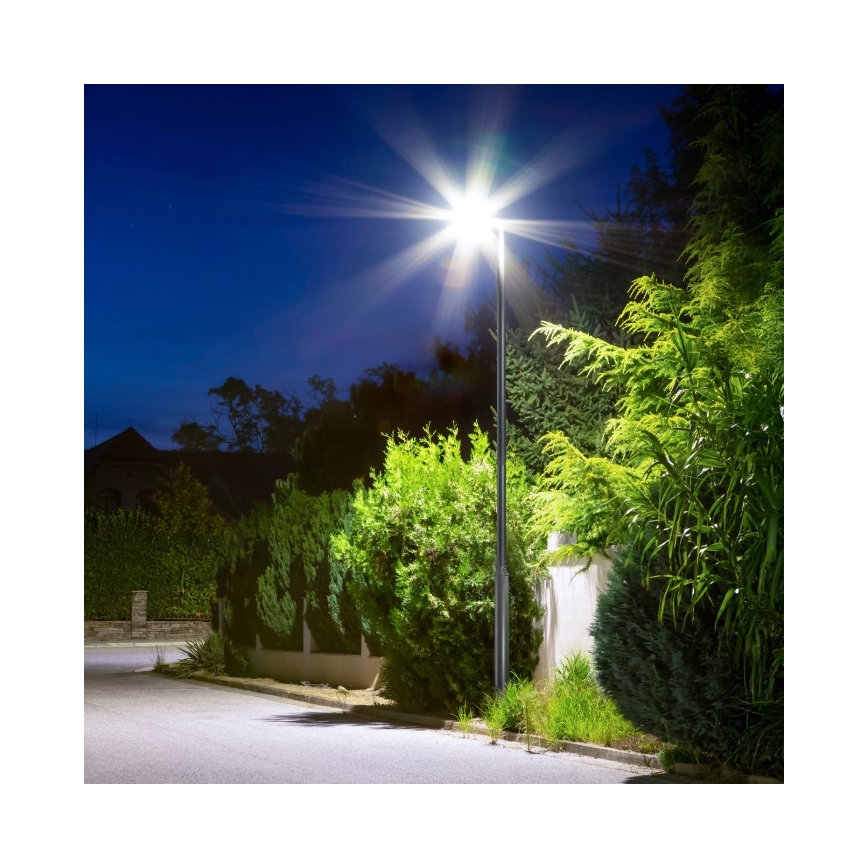 Metallinen pylväs ulkovalaisinpylvääseen BASE, 3 m, harmaa