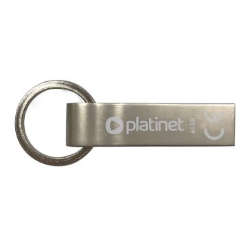 Metallinen vedenpitävä Flash Disk USB 64GB mattakromi