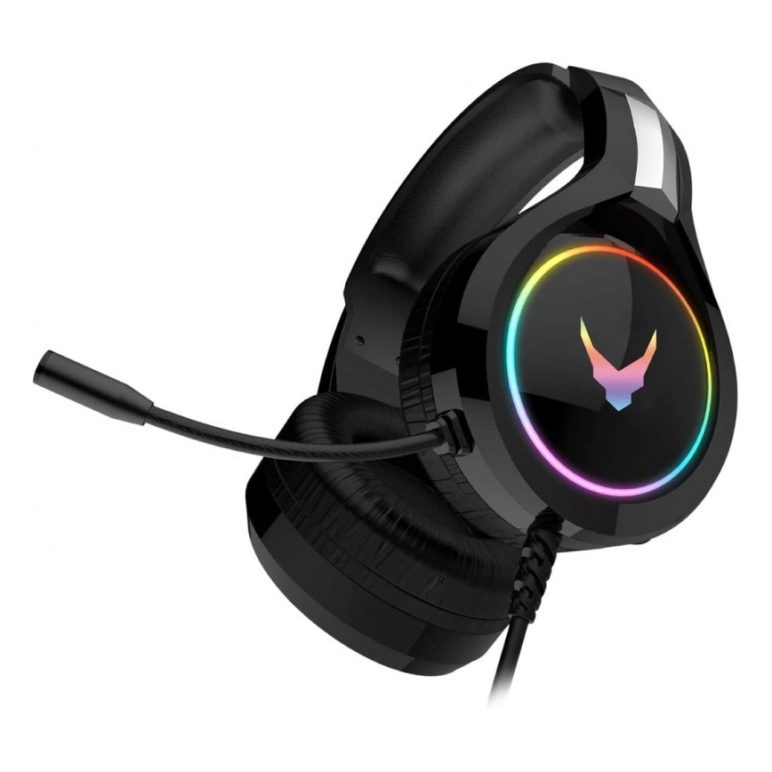 Mikrofonikuulokkeet VARR GAMING RGB USB musta