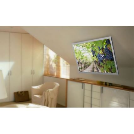 MK FLORIA MKF-20DM444 - Älykäs kattoteline televisiolle 55" musta Wi-Fi TUYA + kauko-ohjaus