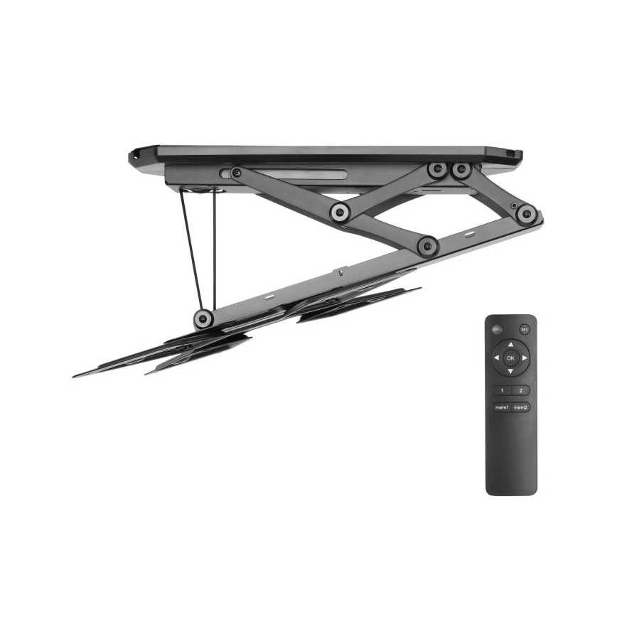 MK FLORIA MKF-20DM444 - Älykäs kattoteline televisiolle 55" musta Wi-Fi TUYA + kauko-ohjaus
