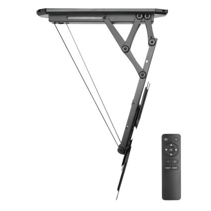 MK FLORIA MKF-20DM444 - Älykäs kattoteline televisiolle 55" musta Wi-Fi TUYA + kauko-ohjaus