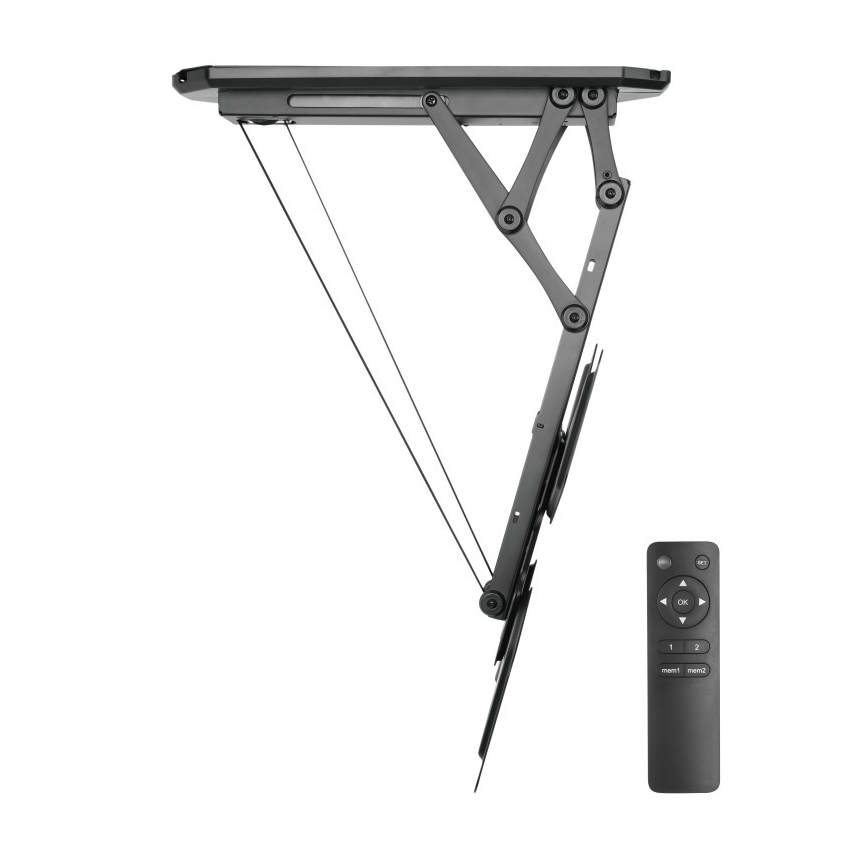 MK FLORIA MKF-20DM444 - Älykäs kattoteline televisiolle 55" musta Wi-Fi TUYA + kauko-ohjaus