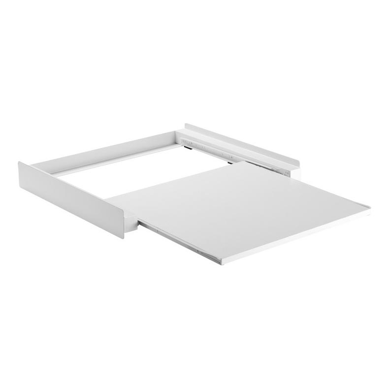 MK FLORIA MKF-23MZ601 - Pesukoneen ja kuivausrummun pinoamissarja ulosvedettävällä kaapilla 60 cm valkoinen