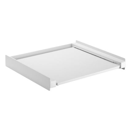 MK FLORIA MKF-23MZ601 - Pesukoneen ja kuivausrummun pinoamissarja ulosvedettävällä kaapilla 60 cm valkoinen