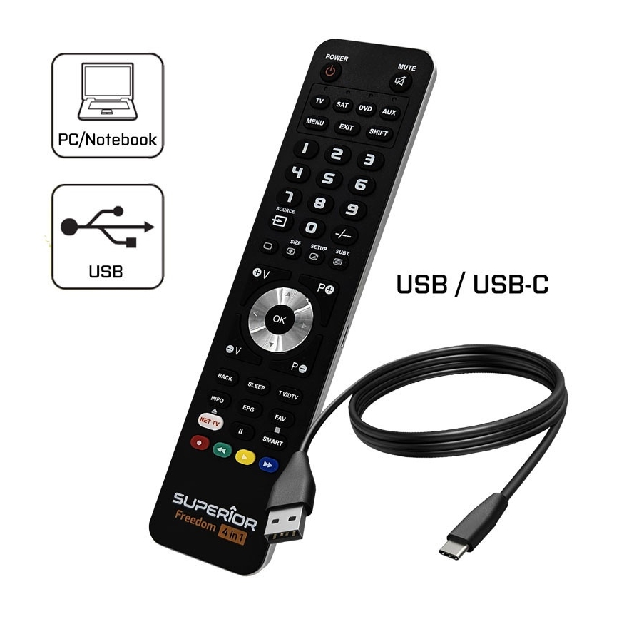 MK FLORIA Superior FREEDOM 4in1 USB - Kaukosäädin 4in1 USB