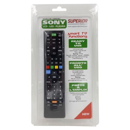 MK FLORIA Superior +kaukosäädin UNI TV SONY - SONY-televisioiden korvaava kaukosäädin