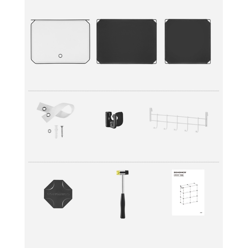 Modulaarinen BOXIFY-hylly lokeroilla, musta