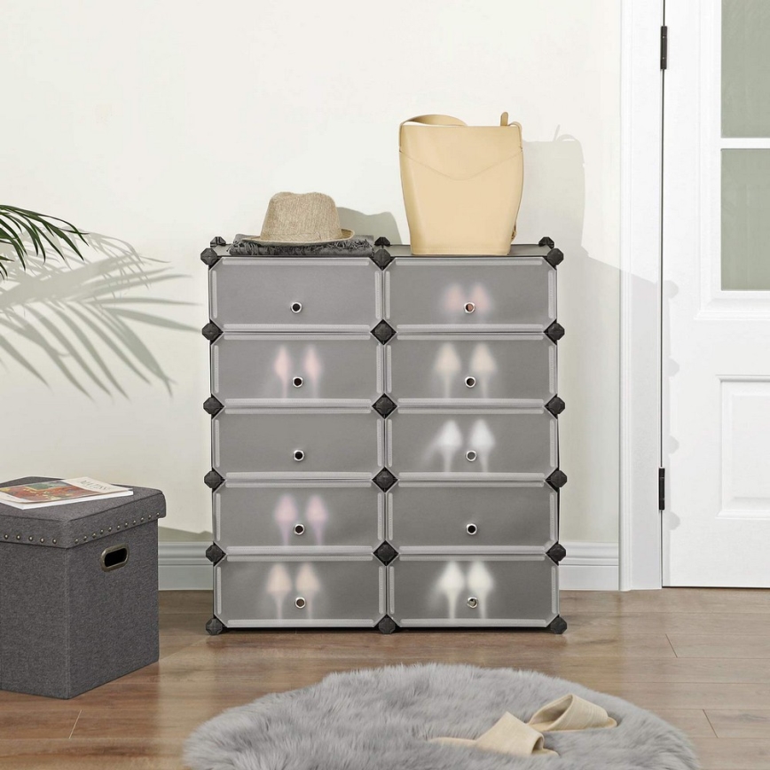 Modulaarinen laatikollinen hylly BOXIFY, musta