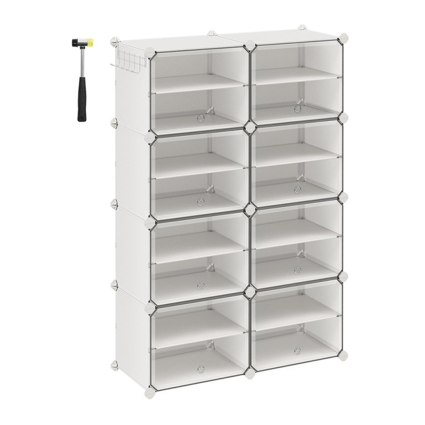 Modulaarinen säilytyshylly lokeroilla BOXIFY, valkoinen