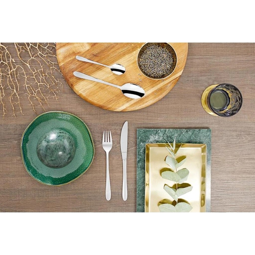 MONACO 24-osainen ruostumattomasta teräksestä valmistettu aterinsetti