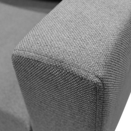 Monikäyttöinen U-muotoinen vuodemallinen kulmasohva säilytystilalla SEYA, harmaa