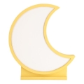 MOON LED/12W/230V keltainen lasten pöytälamppu
