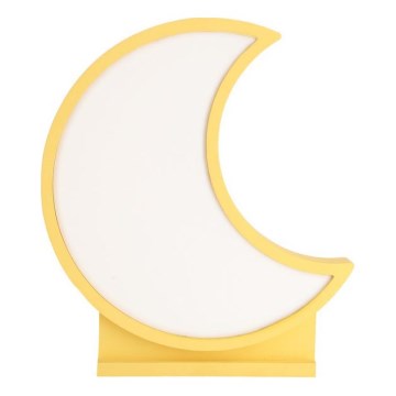 MOON LED/12W/230V keltainen lasten pöytälamppu
