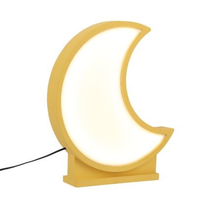 MOON LED/12W/230V keltainen lasten pöytälamppu