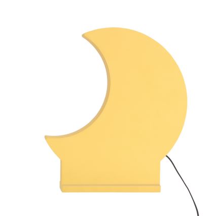 MOON LED/12W/230V keltainen lasten pöytälamppu