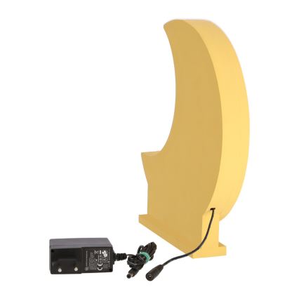 MOON LED/12W/230V keltainen lasten pöytälamppu