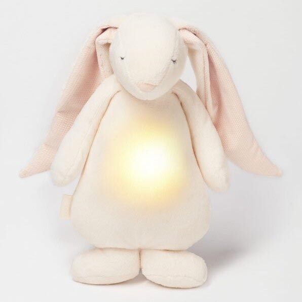 Moonie - Snuggle buddy melodialla ja valolla 2.0 pupu powder