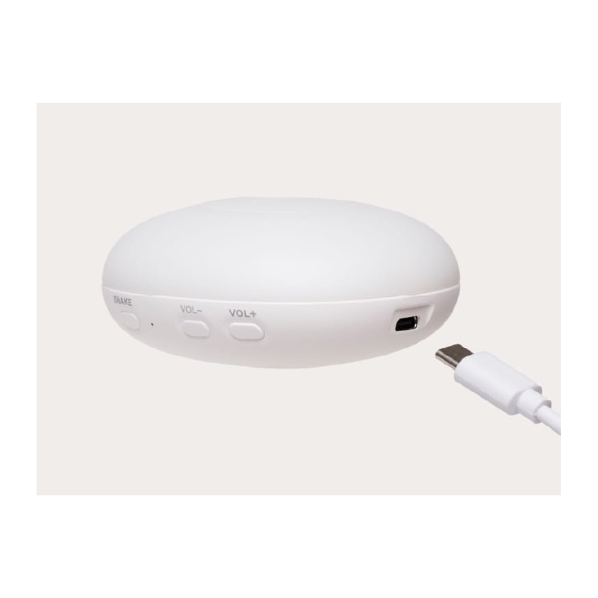 Moonie - Snuggle buddy melodialla ja valolla pieni karhu 2.0 cream
