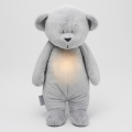 Moonie - Snuggle buddy melodialla ja valolla pieni karhu 2.0 hopea
