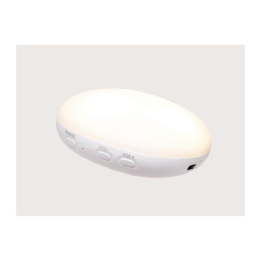 Moonie - Snuggle buddy melodialla ja valolla pieni karhu 2.0 organic harmaa