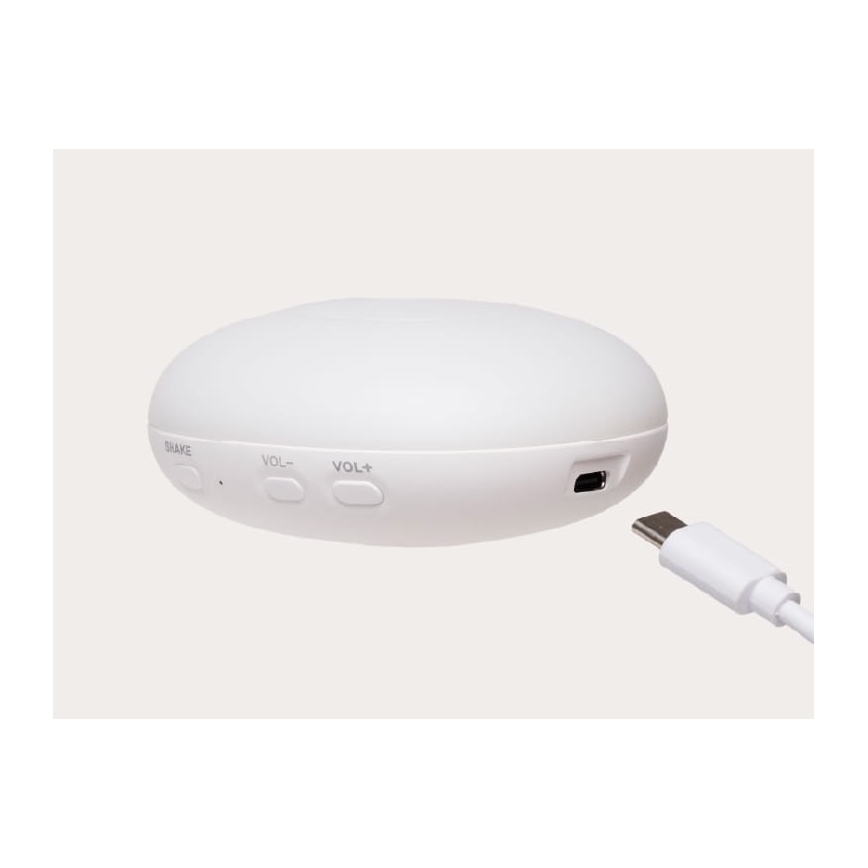Moonie - Snuggle buddy melodialla ja valolla pieni karhu 2.0 organic ruusu