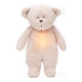 Moonie - Snuggle buddy melodialla ja valolla pieni karhu organic ruusu natur