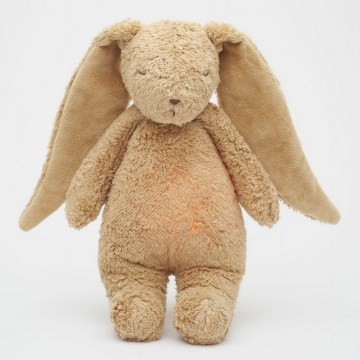 Moonie - Snuggle buddy melodialla ja valolla pupu 2.0 organic cappuccino