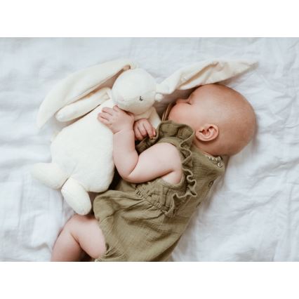 Moonie - Snuggle buddy melodialla ja valolla pupu 2.0 organic polar