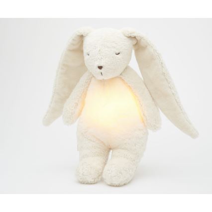 Moonie - Snuggle buddy melodialla ja valolla pupu 2.0 organic polar