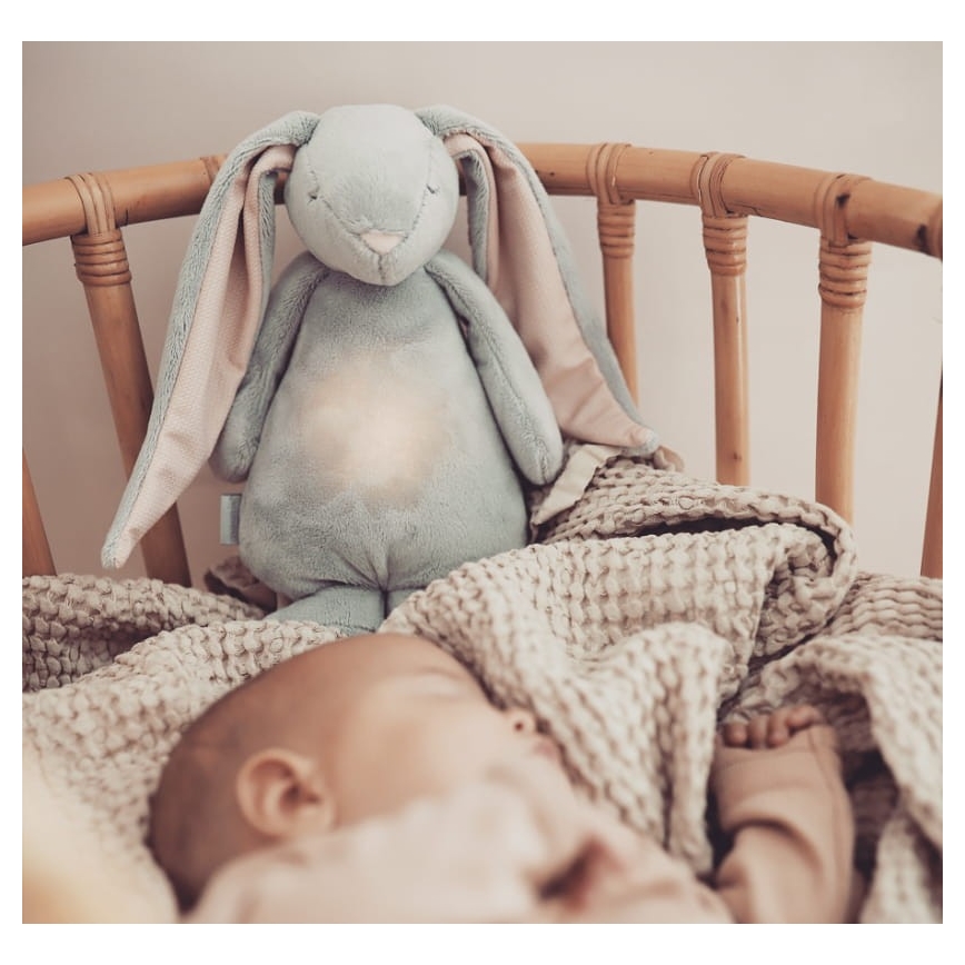 Moonie - Snuggle buddy melodialla ja valolla pupu 2.0 pilvi
