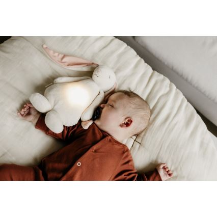 Moonie - Snuggle buddy melodialla ja valolla pupu 2.0 pilvi
